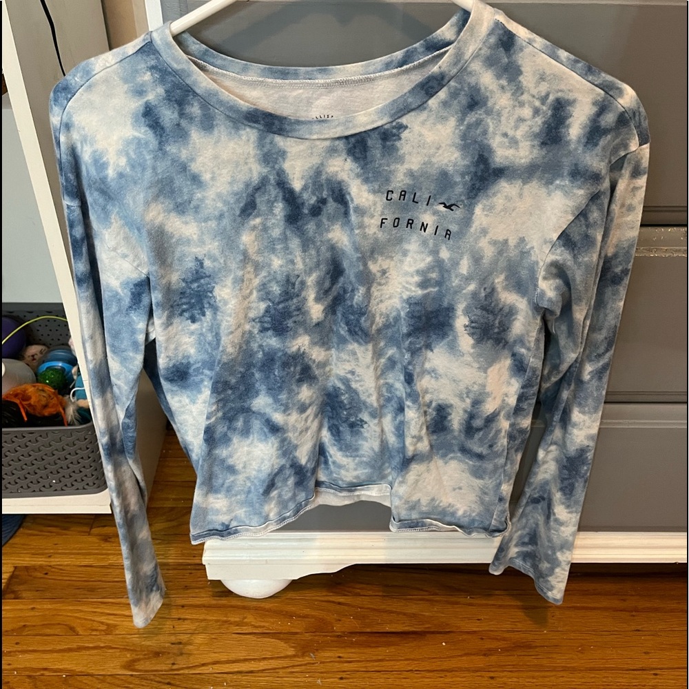 Blue and white tie-die, size xs, Hollister